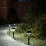 Lămpi solare alei cu țăruși de pământ 12 buc., alb GartenMobel Dekor