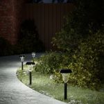Lămpi solare alei cu țăruși de pământ 12 buc., alb GartenMobel Dekor