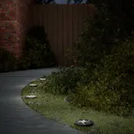 Lămpi solare cu țăruși de sol pentru exterior, 12 buc. alb cald GartenMobel Dekor