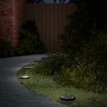 Lămpi solare cu țăruși de sol pentru exterior, 12 buc. alb cald GartenMobel Dekor