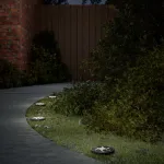 Lămpi solare cu țăruși de sol pentru exterior, 4 buc. alb cald GartenMobel Dekor