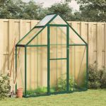 Sere cu cadru de bază, verde, 169x58x195 cm, aluminiu GartenMobel Dekor