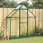 Sere cu cadru de bază, verde, 169x58x202 cm, aluminiu GartenMobel Dekor