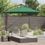 Parasol banana cu brațe cu blocare Verde 294 x 294 x 248 cm GartenMobel Dekor