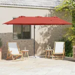 Parasol cu braț cantilever pentru grădină Terracota mare GartenMobel Dekor