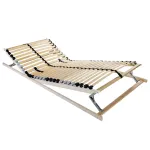 Bază cu lamele cu headboard Manual Maro 80 x 190 cm Lemn și plastic GartenMobel Dekor