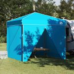 Cort cu Copertină albastru 250 x 250 x 227 / 236 / 245 cm GartenMobel Dekor
