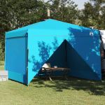 Cort cu Copertină albastru 300 x 300 x 227 / 236 / 245 cm GartenMobel Dekor