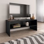 Dulap TV, negru, 100x40x40 cm, lemn prelucrat GartenMobel Dekor