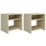 Noptiere, 2 buc., stejar sonoma, 40x30x40 cm, lemn prelucrat GartenMobel Dekor