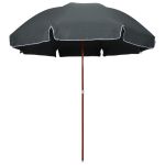 Umbrelă de soare de grădină, stâlp din oțel, antracit, 300 cm GartenMobel Dekor