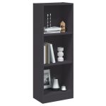 Bibliotecă cu 3 rafturi, alb, 40x24x109 cm, lemn compozit GartenMobel Dekor