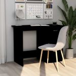 Birou, negru, 100x50x76 cm, lemn prelucrat GartenMobel Dekor