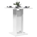 Masă de bistro, alb, 60 x 60 x 75 cm, lemn prelucrat GartenMobel Dekor