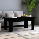 Măsuță de cafea, negru, 100 x 60 x 42 cm, lemn prelucrat GartenMobel Dekor