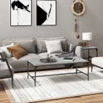 Măsuță de cafea, gri sonoma, 100x50x35 cm, lemn prelucrat GartenMobel Dekor