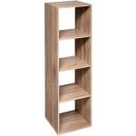 Biblioteca 5Five Mix n&apos;Modul cu 4 compartimente, 35x32x134 cm, bej Household NewTrend