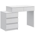 Birou compact Gamma T1 cu 5 sertare, 90x47x78 cm, montaj stanga/dreapta Household NewTrend