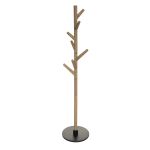 Cuier vertical Atmosphera Wild, lemn si MDF, 39x39x178 cm, maro Household NewTrend