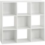 Etajera 5Five Mix n&apos;Modul, 9 compartimente, PAL, 101x32x101 cm, alb Household NewTrend