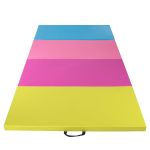 Saltea fitness groasa, dimensiune XXL, pentru antrenamente gimnastica, 240x120x5 cm, multicolor Household NewTrend