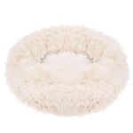 Pat Sersimo pentru caini si pisici, cu husa detasabila, bej, diametru 70cm Household NewTrend