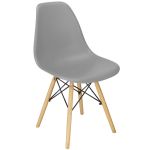 Scaun dining Scandinav pentru bucatarie, 38x42x82cm, gri inchis Household NewTrend
