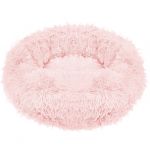 Pat Sersimo pentru caini si pisici, cu husa detasabila, roz deschis, diametru 80cm Household NewTrend