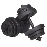 Set gantere reglabile 20kg (2x10kg) din compozit Household NewTrend