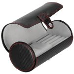 (DL) Cutie depozitare si organizare ceasuri si alte accesorii, MDF, piele ecologica, 20x9cm, negru Household NewTrend