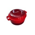 Cratita fonta emailata cu capac fonta 26cm Handy KitchenServ