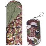 Sac de dormit tip mumie, cu geanta de transport, 210x73cm, 8-20grade, culoare camuflaj Household NewTrend
