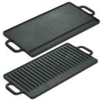Plită grill din fontă, 2 fețe, 50.5x23.5x1.5cm Handy KitchenServ