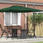 Parasol Roma Verde 286x285x265 cm din aluminiu GartenMobel Dekor