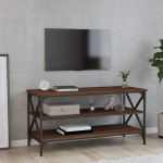 Comodă TV, stejar maro, 100x40x50 cm, lemn prelucrat GartenMobel Dekor
