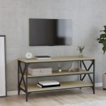Comodă TV, stejar sonoma, 100x40x50 cm, lemn prelucrat GartenMobel Dekor