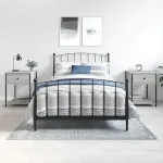 Noptiere, 2 buc., gri sonoma, 44x45x58 cm, lemn prelucrat GartenMobel Dekor