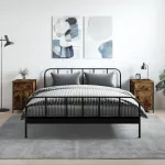 Noptiere, 2 buc., stejar fumuriu, 40x42x60 cm, lemn prelucrat GartenMobel Dekor