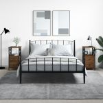 Noptiere, 2 buc., stejar maro, 34x35,5x70 cm, lemn compozit GartenMobel Dekor