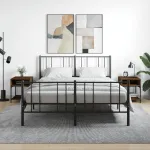 Noptiere, 2 buc., stejar maro, 40x41x50 cm, lemn compozit GartenMobel Dekor