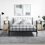 Noptiere, 2 buc., stejar sonoma, 34x35,5x70 cm, lemn compozit GartenMobel Dekor