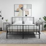 Noptiere, 2 buc., gri sonoma, 40x42x60 cm, lemn prelucrat GartenMobel Dekor