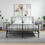 Noptiere, 2 buc., gri sonoma, 40x42x60 cm, lemn prelucrat GartenMobel Dekor