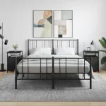 Noptiere, 2 buc., negru, 40x42x60 cm, lemn prelucrat GartenMobel Dekor