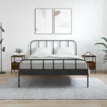 Noptiere, 2 buc., stejar maro, 34x36x50 cm, lemn compozit GartenMobel Dekor