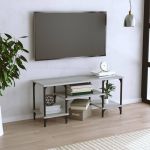 Comodă TV, gri sonoma, 102x35x45,5 cm, lemn prelucrat GartenMobel Dekor