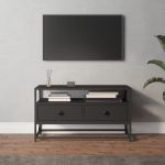 Comodă TV, negru, 80x35x45 cm, lemn prelucrat GartenMobel Dekor