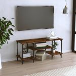 Comodă TV, stejar fumuriu, 102x35x45,5 cm, lemn prelucrat GartenMobel Dekor