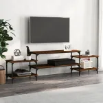 Comodă TV, stejar maro, 197x35x52 cm, lemn prelucrat GartenMobel Dekor