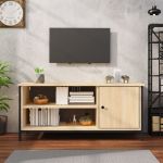 Comodă TV, stejar sonoma, 100x40x45 cm, lemn prelucrat GartenMobel Dekor